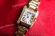 Swiss Grade Clone Cartier Tank Anglaise Silver Roman Yellow Gold Diamond Bezel (2)_th.jpg